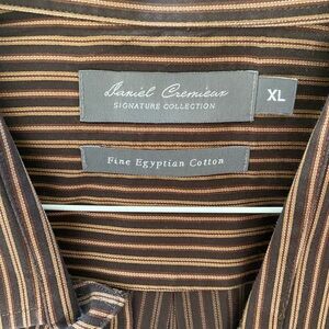 Daniel Cremieux Signature Brown Striped Blazer